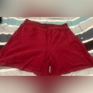 BIG SALE(5 for $20)- Comfy Red Athletic Shorts for Women